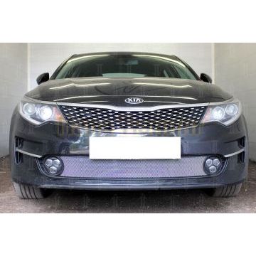 Защита радиатора KIA Optima 2015-2018 chrome низ