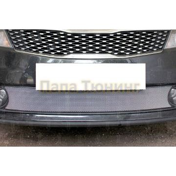 Защита радиатора KIA Optima 2015-2018 chrome низ