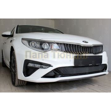 Защита радиатора KIA Optima 2018- black низ