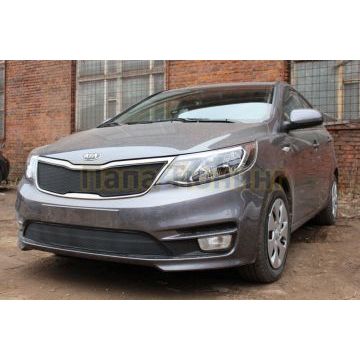 Защита радиатора KIA RIO 2015-2017 sedan black низ