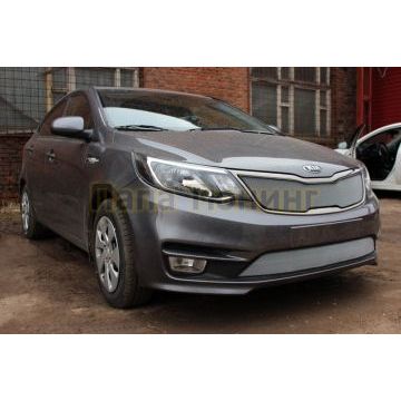 Защита радиатора KIA RIO 2015-2017 sedan chrome низ