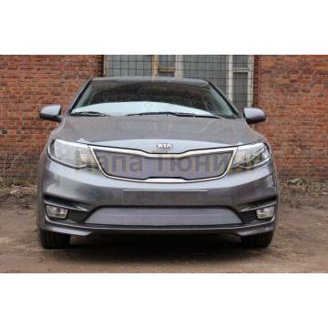 Защита радиатора KIA RIO 2015-2017 sedan chrome низ