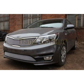 Защита радиатора KIA RIO 2015-2017 sedan chrome низ
