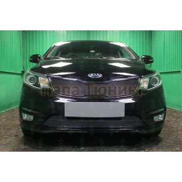 Защита радиатора KIA RIO 2015-2017 black низ PREMIUM