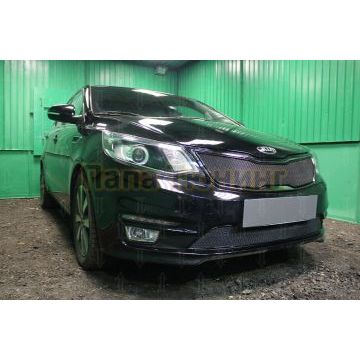 Защита радиатора KIA RIO 2015-2017 black низ PREMIUM