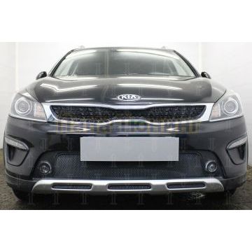 Защита радиатора KIA Rio X-Line 2017- black середина