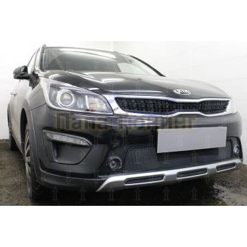 Защита радиатора KIA Rio X-Line 2017- black середина