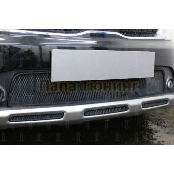 Защита радиатора KIA Rio X-Line 2017- black середина