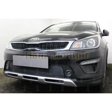 Защита радиатора KIA Rio X-Line 2017- black PREMIUM