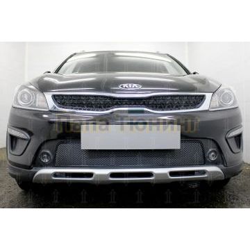 Защита радиатора KIA Rio X-Line 2017- black PREMIUM