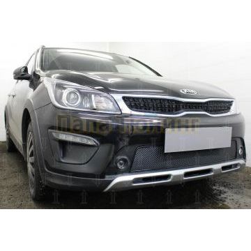 Защита радиатора KIA Rio X-Line 2017- black PREMIUM