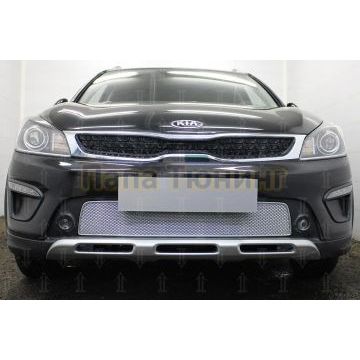 Защита радиатора KIA Rio X-Line 2017- chrome PREMIUM