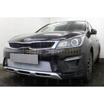 Защита радиатора KIA Rio X-Line 2017- chrome PREMIUM