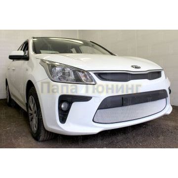 Защита радиатора KIA RIO 2017- chrome низ