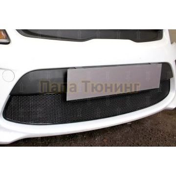 Защита радиатора KIA RIO 2017- black низ PREMIUM