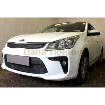 Защита радиатора KIA RIO 2017- black низ PREMIUM