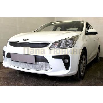 Защита радиатора KIA RIO 2017- chrome низ PREMIUM