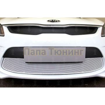 Защита радиатора KIA RIO 2017- chrome низ PREMIUM