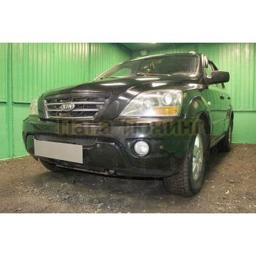 Защита радиатора KIA Sorento I рестайлинг 2006-2011 black низ