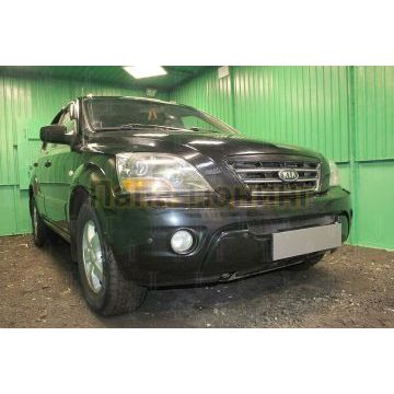 Защита радиатора KIA Sorento I рестайлинг 2006-2011 black низ