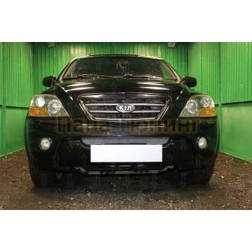 Защита радиатора KIA Sorento I рестайлинг 2006-2011 chrome низ