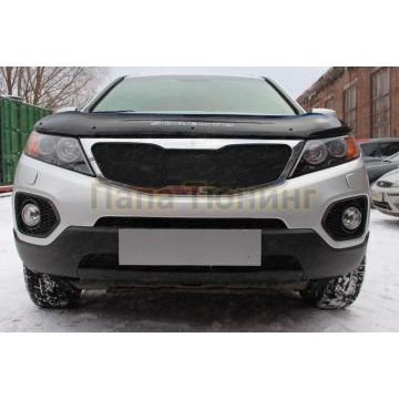 Защита радиатора KIA Sorento II 2009-2012 black низ