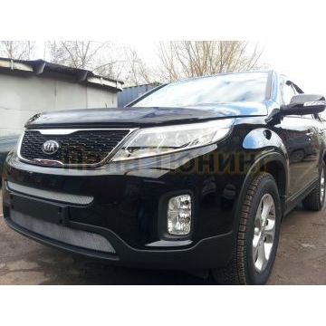 Защита радиатора KIA Sorento II 2012- chrome середина