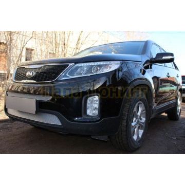 Защита радиатора KIA Sorento 2012- chrome середина PREMIUM