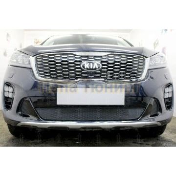 Защита радиатора Kia Sorento Prime 2017- chrome