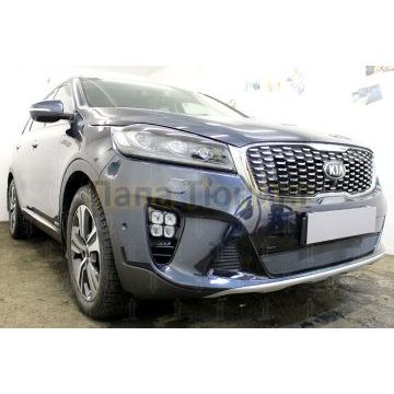 Защита радиатора Kia Sorento Prime 2017- chrome