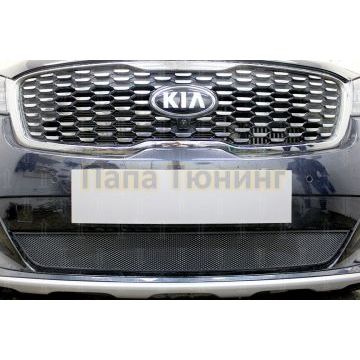 Защита радиатора Kia Sorento Prime 2017- chrome
