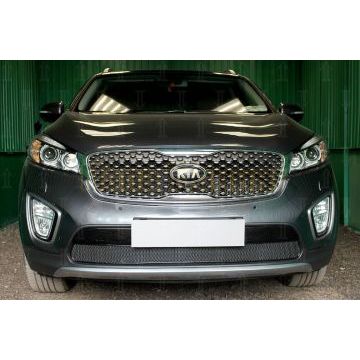 Защита радиатора Kia Sorento Prime 2015-2017 black PREMIUM