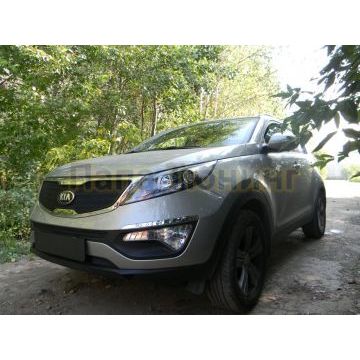 Защита радиатора KIA Sportage 2010-2016 black середина