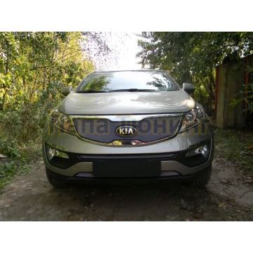 Защита радиатора KIA Sportage 2010-2016 chrome середина