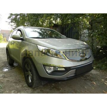 Защита радиатора KIA Sportage 2010-2016 chrome середина
