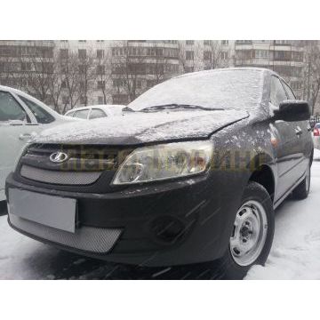 Защита радиатора Lada Granta 2011-2014 (2 части) chrome