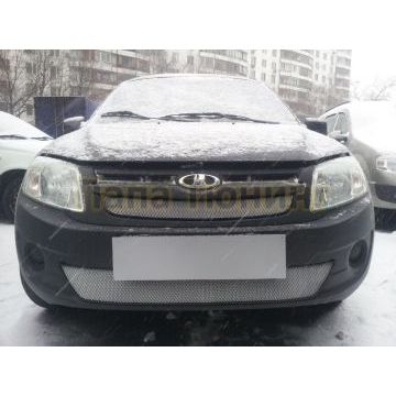 Защита радиатора Lada Granta 2011-2014 (2 части) chrome