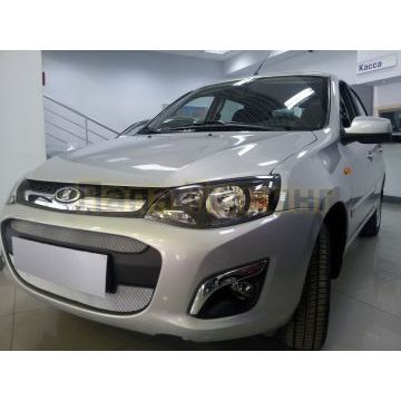Защита радиатора Lada Kalina Cross 2015- (2 части) chrome