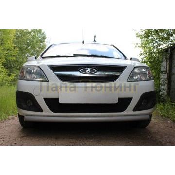 Защита радиатора Lada Largus 2012- / Largus Cross 2014- black низ