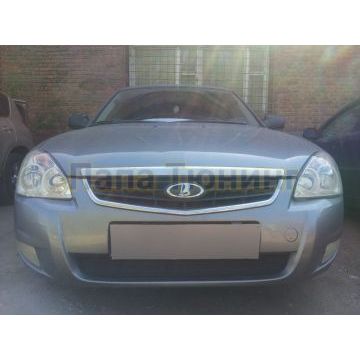 Защита радиатора Lada Priora 2012-2013 black