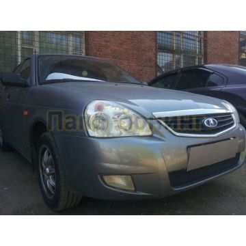 Защита радиатора Lada Priora 2012-2013 black