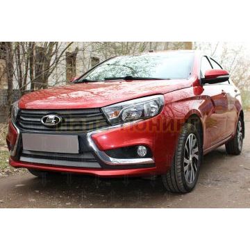 Защита радиатора Lada Vesta 2015- / Vesta SW 2017- (2 части) chrome низ