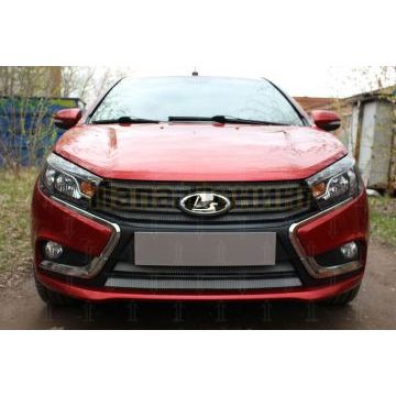 Защита радиатора Lada Vesta 2015- / Vesta SW 2017- (2 части) chrome низ