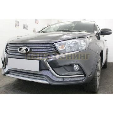 Защита радиатора Lada Vesta Cross 2018- / Vesta SW Cross 2018- chrome боковые