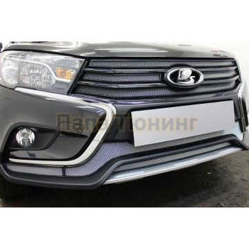 Защита радиатора Lada Vesta Cross 2018- / Vesta SW Cross 2018- chrome боковые