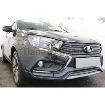 Защита радиатора Lada Vesta Cross 2018- / Vesta SW Cross 2018- chrome боковые