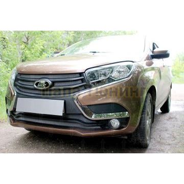 Защита радиатора Lada Xray 2015- (2 части) chrome низ