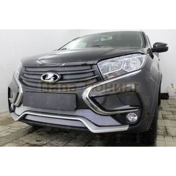 Защита радиатора Lada Xray Cross 2018- (2 части) chrome низ