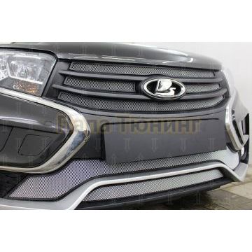 Защита радиатора Lada Xray Cross 2018- (2 части) chrome низ