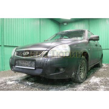 Защита радиатора Lada Priora 2014- (рестайлинг) black